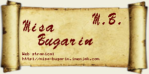 Miša Bugarin vizit kartica